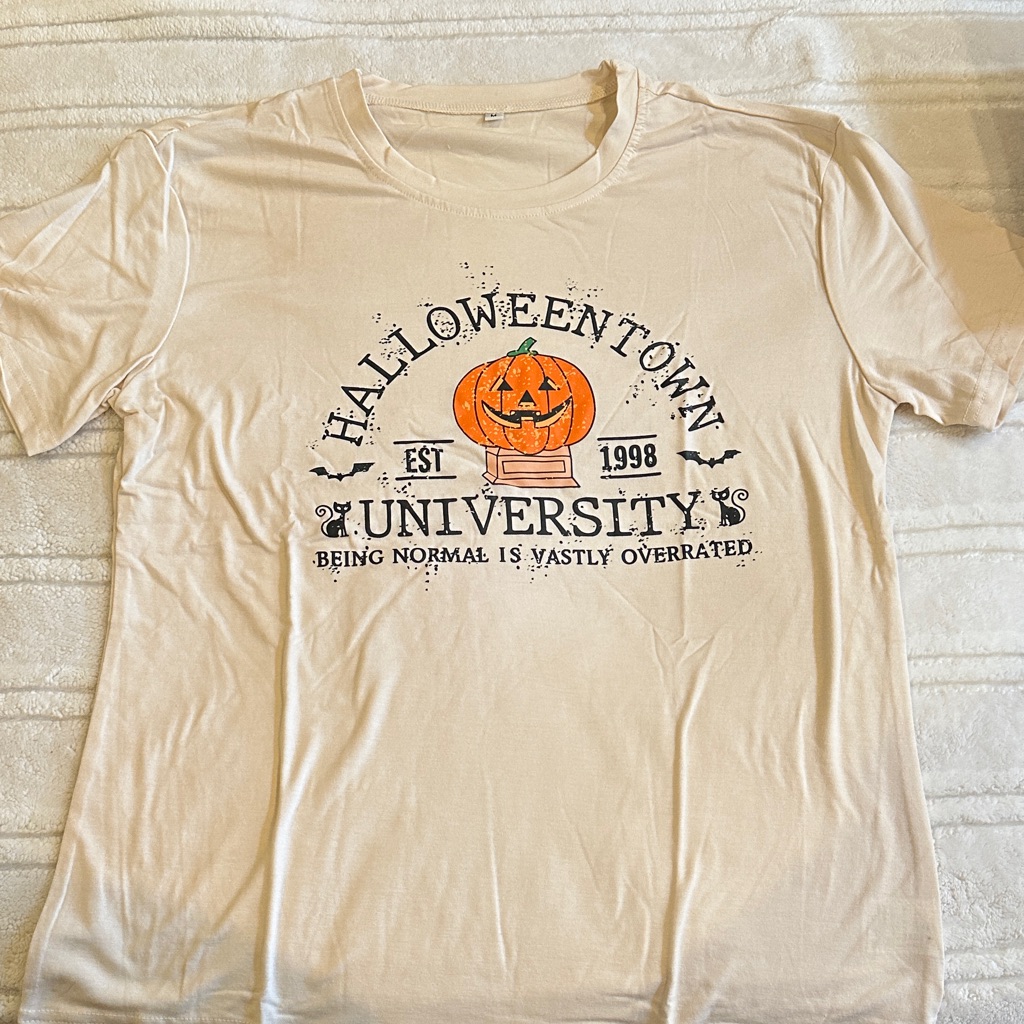 Halloween Town University Graphic Tee  New In Packaging